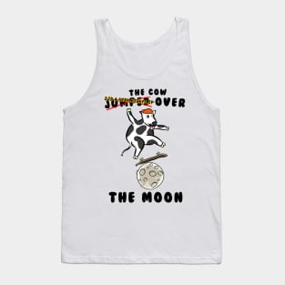 The cow jumped over the moon skating Tank Top